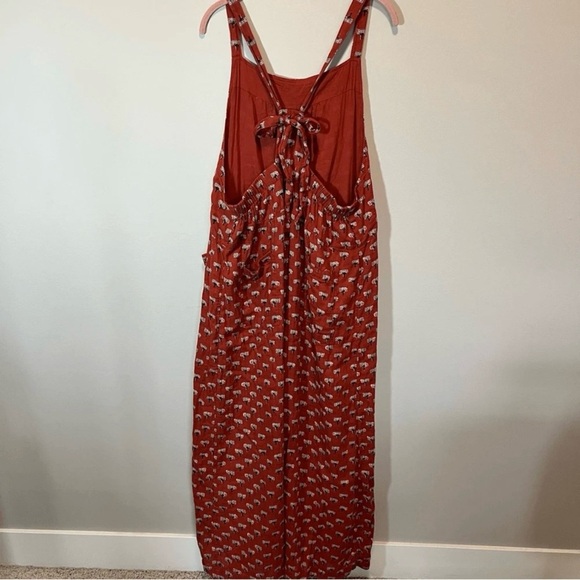 NATURAL LIFE Terracotta Patterned Jumpsuit - Picture 5 of 9